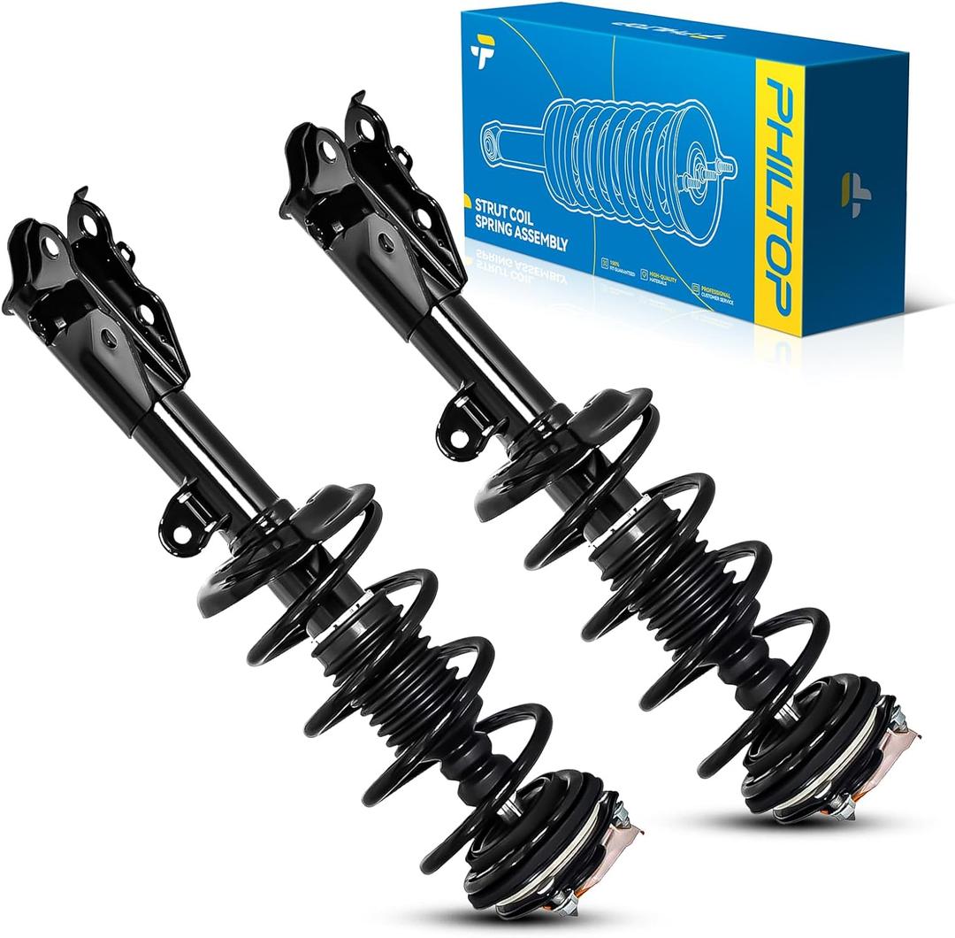 PHILTOP Front Struts Civic 2013 2014 2015, Complete Struts and Shocks Absorber Assembly, Quick Suspension Loaded Struts with Coil Spring 272925 272926 Set of 2 4SAA739