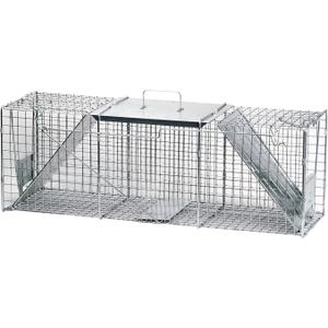 Havahart 1045SR Large 2-Door Humane Catch and Release Live Animal Trap for Armadillos, Beavers, Bobcats, Small Dogs, Cats, Foxes, Groundhogs, Nutria, Opossums, Raccoons, and Similar-Sized Animals