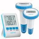 Wireless Digital Pool Thermometer Floating, Easy-to-Read Display, IPX8 Waterproof Indoor/Outdoor Sensor for Hot Tubs, Swimming Pools, Ponds & Aquariums,Mint Blue, 2 Pack