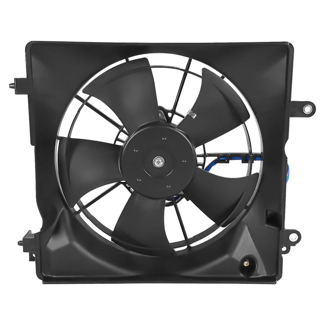 Radiator Cooling Fan Assembly Compatible with Honda Civic 2012-15 1.8L 2.4L | Compatible with Acura ILX 2013-15 2.4L Radiator AC Condenser Cooling Fan Left Side 621480 19015R1AA01 19020R1AA01 19020RSAG01