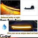 2 PCS Sequential Dynamic LED Side Mirror Turn Signal Lights for Au-di A3 8P A4 A5 B8 Q3 SQ3 A6 C6, Au-di Accessories Clear Lens Turn Signal Indicator Lamp