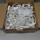 SUNSGNE 25Ft Outdoor Patio Lights G40 Globe String Lights with 27 Frosted White Bulbs, Waterproof Connectable Hanging String Lights for Christmas Patio House Backyard Balcony Party, White Wire