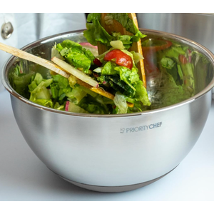 Premium Mixing Bowls With Airtight Lids Set, Thicker Stainless Steel Mixing Bowl Set, Large Prep Metal Bowls with Lids, Nesting Bowls for Kitchen, 1.5/2/3/4/5 Qrt