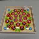 Nene Toys Ladybugs Garden Memory Game  Wooden Matching Games for Toddlers 3-5  Travel Toy for Boys Girls, Road Trip Essentials for Toddler, Airplane, Car - Ideal Christmas, Birthday Gifts