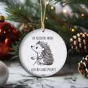 Hip Surgery Recovery Ornament 2025 in Recovery Mode Cute But Prickly Gift for Patients Post Op Cheer Ceramic Keepsake Christmas (V3)