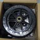 Canwupon 2Pcs 6 Inch Replacement Wheelchair Wheels for Walkers - Environmentally Friendly Rubber Material, Wear-Resistant PU Tires, Anti-Slip, and Durable ABS Wheel Hub (6IN Narrow 2Pcs)