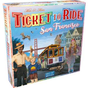Ticket to Ride San Francisco - EN - Board Game - are You Travelling to San Francisco in This City Edition? - 8+ - 2-4 Players - EN