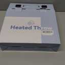 Twin Size Electric Blanket Heated, 62" x 84" Blue Plaid Heated Blanket with 8 Heat Levels & 10 Hours Auto Off, Fast Heating Blankets Machine Washable with ETL & FCC Certification