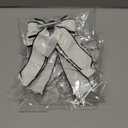 3 x 2PCS Hair Bows for Girls White Bowknot Hair Clips BarrettesLeather Bows with Long Tail Hair Accessories for Girls Toddlers Teens Kids