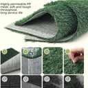 Petcozife Dog Grass Pad with Tray, 35"x23" Grass Pad for Dogs Potty with 2pcs Artificial Grass, Indoor Dog Litter Box for Balcony Apartment, Realistic, Washable, Less Odor