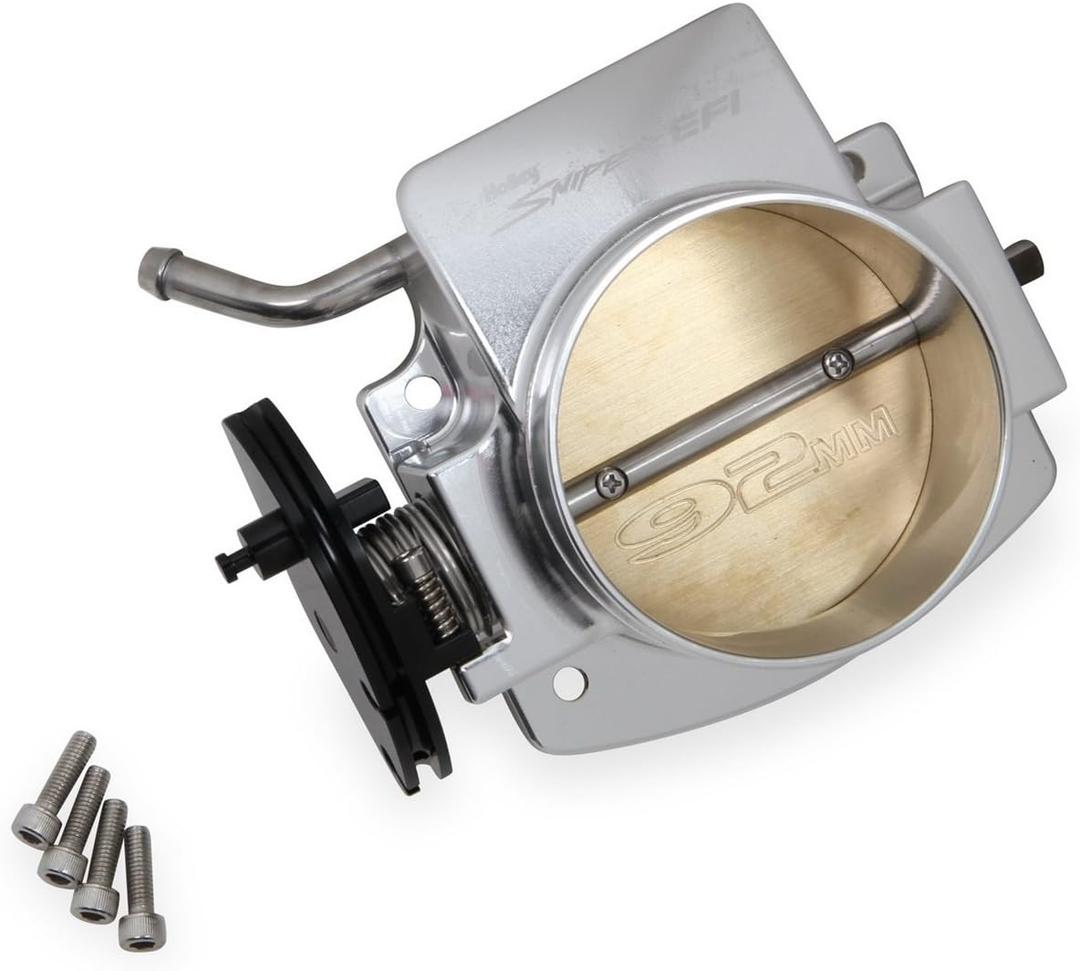 Holley 860001 Sniper EFI Throttle Body 92 mm Silver Sniper EFI Throttle Body