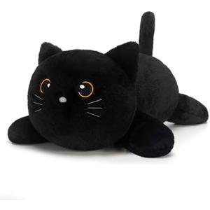 SQEQE Weighted Stuffed Animals Black Cat, Weighted Black Cat Plush, Plushies for Stress Relief, Soft Black Cat Pillow Toy for Kids Adults, Christmas & Valentines Gift 9.8 Inch, 0.8 Lb SQEQE Weighted Stuffed Animals Black Cat, Weighted Black Cat Plush, Plushies for Stress Relief, Soft Black Cat Pillow Toy for Kids Adults, Christmas & Valentines Gift 9.8 Inch, 0.8 Lb