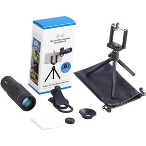 CHILDWEET Telephoto Monocular Lens for Smartphones Cell Phone Lens Kit with Tripod Enhance Imaging Quality for Various Mobile Devices