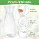24 Pack Plastic Vase Bulk, Small Clear Flower Vase, Plastic Vases for Flowers, Crystal Bud Vases for Centerpieces, Wedding, Home Table Decorations, Formal Dinners