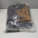 Tv Tray Table Set of 2, 8-Level Adjustable Height Couch Side Table90 Tilt Angle Adjustments C-Shaped End Table, with Phone & Tablet Slot Sofa Computer Desk for Couch, Sofa, Bed, Chair, Living Room (Brown)