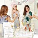 Boho Floral Diaper Raffle Sign, Diaper Raffle Tickets for Baby Shower, 1 Standing Sign & 50 Tickets, Gender Neutral Tickets for Baby Shower Party Favor Decorations Supplies