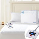 Sealy Electric Mattress Pad King Size, 10 Heating Settings Heated Mattress Pad, Bed Warmer with Dual Controller & Auto Off 1-12 Hours, Fit Up to 17 Inch, Machine Washable, 78"x80"