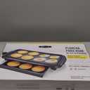 bella Electric Griddle with Warming Tray - Smokeless Indoor Grill, Nonstick Surface, Adjustable Temperature & Cool-touch Handles, 10" x 18", Copper/Black, PFOA & PTFE Free