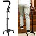 YOKABOZE Stair Climbing Assist Cane for Elderly People, Step-Type Stair Walker Stair Walkers for Seniors Stair Lift Stability Cane (Support Aid) (Step Pad) 38 inches