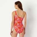 Amazon Essentials Women's One-Shoulder One-Piece Swimsuit, US Medium