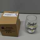 Fatbaby Hostess Gifts Drink Cooler Glass, Funny Stemless Drink Cooler Glass For Lady of the House Christmas Thank You Gifts Hostess With The Mostest 15 OZ