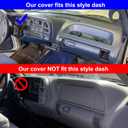 Dashboard Cover Dash Mat Pad Custom Fit for 1995-1996 Chevy Chevrolet Silverado C1500 C2500 C3500 K1500 K2500 K3500 Tahoe Suburban,GMC Sierra Yukon Suburban Pickup Truck (95-96 Navy Blue)