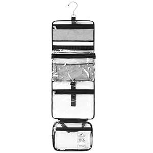 Relavel Hanging Toiletry Bag TSA Approved Clear Toiletry Bag for Women and Men