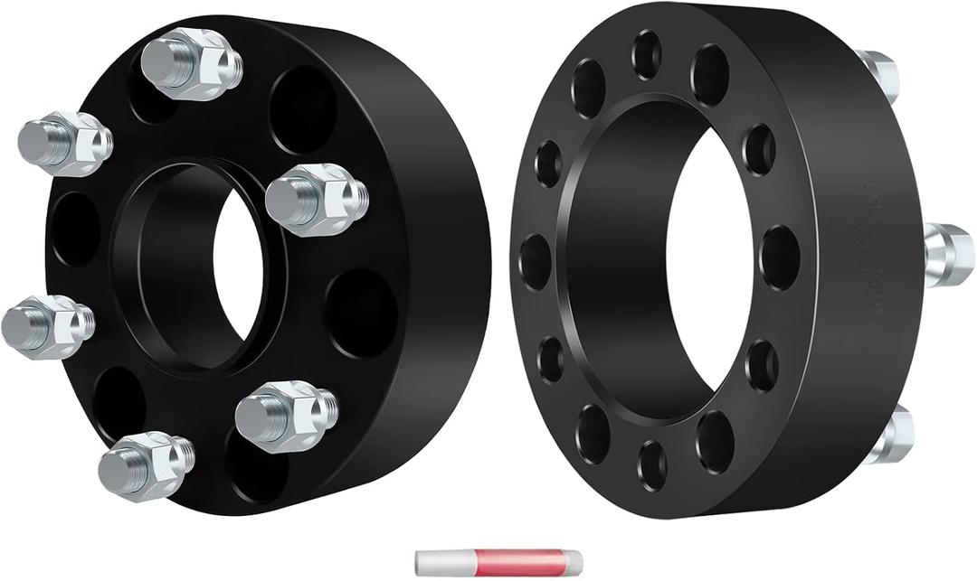 2pc Hubcentric Wheel Spacers 6 Lug,2" Wheel Spacers 6x5.5/6x139.7mm with M14x1.5 Studs for Che-vy Express Silverado 1500 Suburban Tahoe,forG-M-C Savana Sierra Yukon 1500