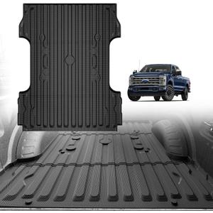 TripleAliners Truck Mat Compatible with 2017-2026 Ford Super Duty F250/F350/F450 6.75FT Accessories, Truck Bed Mat Heavy Duty Custom Fit All Weather Protection TPE Pickup Liner