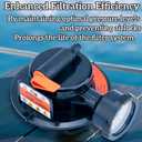 DEX2420MAR2 Manual Air Relief Assembly Compatible with Hayward Pro-Grid DE Filters, Swimclear and Swim Clear Cartridge Pool Filters , Includes Pressure Gauge , Gasket , Plumbers Tape Pool Filter Parts