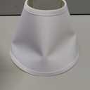 Aspen Creative 58730A Transitional Hardback Empire Shape UNO Construction Lamp Shade in White, 4" Top x 9" Bottom x 6-1/2" Slant Height, Slip UNO 33mm