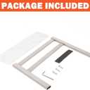 HarJue Magnetic Knife Block with Marble Base, Stainless Steel Magnetic Knife Holder Stand without Knives Powerful Magnetic knife Strip for kitchen Countertop Knife Storage (Brushed Nickel)