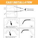 Front & Rear Fender Liner Fender Trim Extension Protector for Jeep Gladiator Mojave & Rubicon 4 Pcs