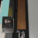 Strong Magnetic Knife Holder for Wall, Solid Acacia Wood Knife Bar with 4 Hooks, 3-Way Installation: No-Drill Wall Mount, Screw Mount, & Refrigerator Slip-Proof Magnet Strip