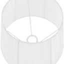 VILLCASE Drum Lampshade Cover E14 Chiffon Table Lamp Shade for Bedroom and Hotel Soft Fabric Light Cover Small Lampshade for Home Decor Easy to Install 1-Pack