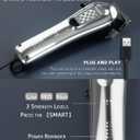 TCMKY Hair Clippers for Men Cordless&Corded Barber Clippers for Hair Cutting & Grooming Professional Hair Trimmer for Men Rechargeable Hair Trimmer Kit for Household (Silvery)