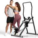 MOMODA Stair Stepper Resistance Adjustable Folding Vertical Climber Machine for Home Gym Full-Body Workout