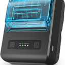 POS Receipt Printer, 80mm Portable Mobile Mini Thermal Printer, Compatible with 3 1/8" Thermal Paper Receipt Rolls, Receipt Bill Ticket Printer for Android/Windows, Not Compatible with Square