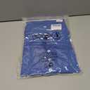 HDLTE Plus Size Tops for Women Summer V Neck Short Sleeve Tee Shirts Button Casual Loose Fit Blouse Blue (XXL)