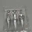 Quoowiit Thinker Statue Office Desk Decor, Silver Art Sculpture Ornament Coffee Table Bookshelf Decor Modern Home Unique Home Decorations for Living Room 3 Piece