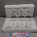 11oz Large Vintage Coupe Glasses Set of 6,Ribbed Cocktail Glasses,Classic Espresso Martini Glasses,Margarita and Champagne Glasses for Bar,Wine,Dessert,Cocktail Glassware Gift Set