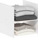 Furinno Cubicle Cube Insert, H-Shelf Cube Organizer, Fits into Furinno Extra Thick Cubes, for Organizers and Storage, White (Does not fit IKEA Kallax Shelving)