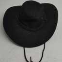 thuizen Classic Rolled Western Cowboy Hat (One Size, Black)