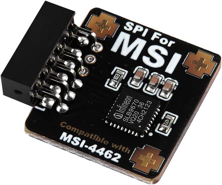TPM2.0 Module TPM SPI 12Pin Module with infineon SLB 9670 for MSI Motherboard Compatible with TPM2.0(MS-4462)
