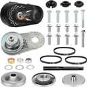 CVT Torque Converter 30 Series Mini Bike 6.5Hp Go Kart Clutch 3/4 inch 10T #40/41/420 & 12T #35 Chain Drive Pulley for Manco Comet TAV2 Engine Replace for 218353A 219456A 219552A, with 3 Belts