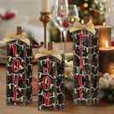 3 Pcs Christmas Sign Wooden Tiered Tray Decor, Rustic JOY Table Decor Farmhouse Tabletop Centerpieces Christmas Decorations for Home Kitchen Indoor Mantel