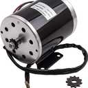 maXpeedingrods 500W 24V DC Brush Electric Motor ZY1020 with Bracket 2500RPM for DIY Scooter E Bike Go Kart, 107.5mm*133mm