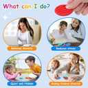 3 x Fidget Sensory Toys for Kids & Adults with Autism ADHD: 6-Pack Silent Small Anxiety Relief Items, Quiet Fidgets & Worry Stones for Classroom Prizes, Mini Desk Toys for Calm Down, Stress Relief Gifts