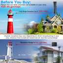 2400+ Miles Range TV Antenna for Smart TV, Upgraded Digital HD Antenna for HDTV Indoor/Outdoor with Amplifier and Signal Booster-Support 360Reception 4K 1080p for All Television-33ft Coax HDTV Cable