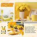 Gejoy 25 Pcs Mini Rubber Toys Positive Gifts Mini Decorations and Encouragement Birthday Motivational Gifts for Colleague Staff Teacher (Bee)